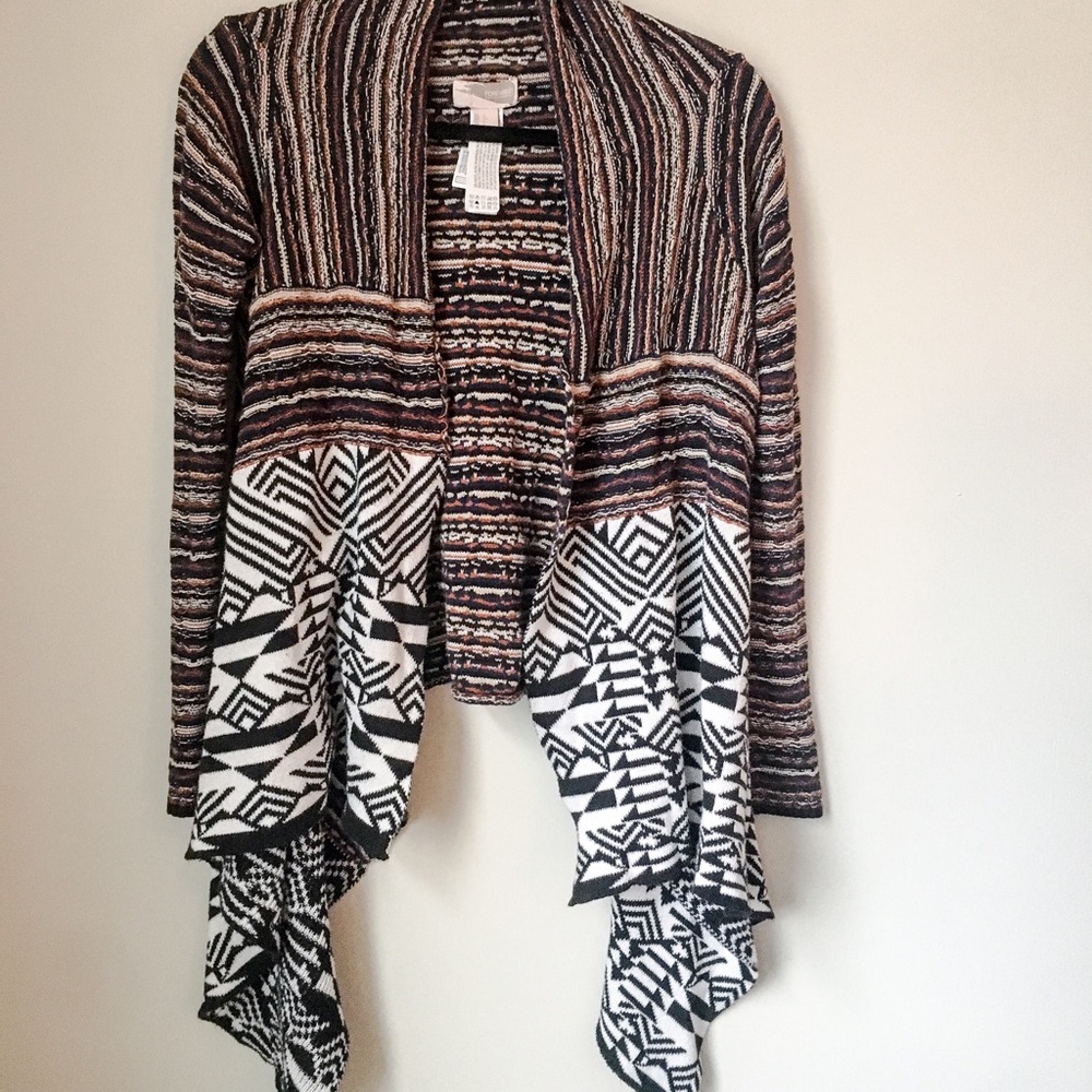 Tribal print cardigan